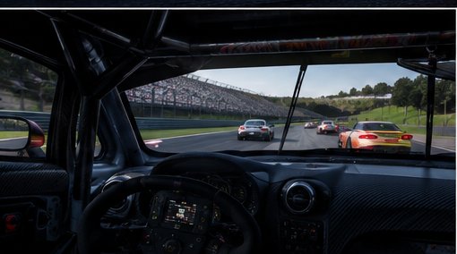 Wheel-to-wheel racing from the cockpit view